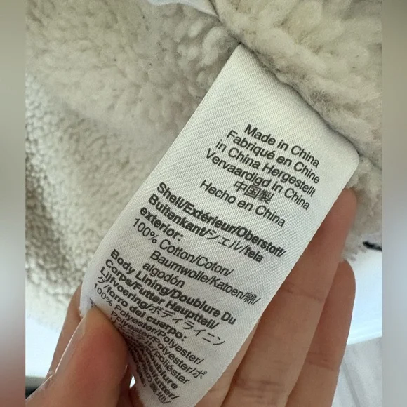 J Crew Denim Sherpa Swing Jacket XS - Picture 9 of 9